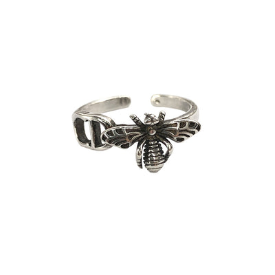 Anillo de Plata Esterlina con Abeja Resistente al Deslustre - Image 9
