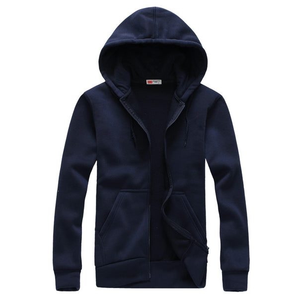 Sudadera con Capucha y Bolsillos de Cierre Combinado