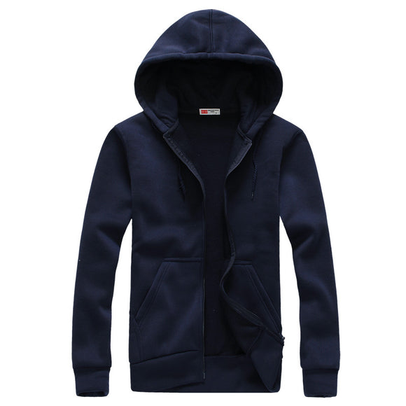 Sudadera con Capucha y Bolsillos de Cierre Combinado