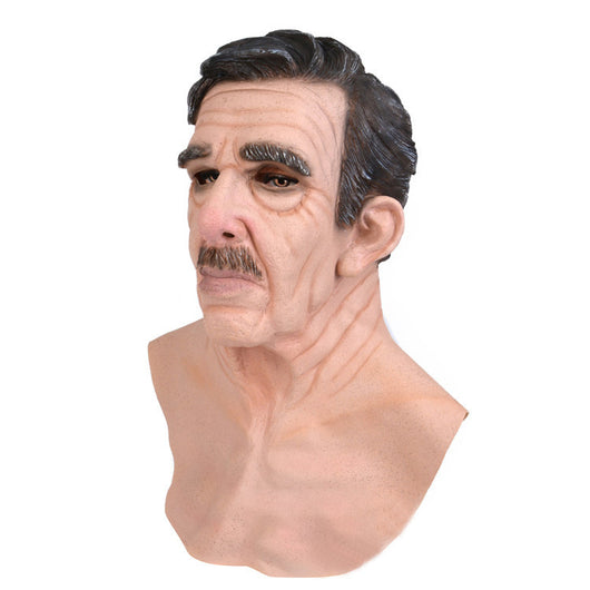 Máscara de Cabeza Calva de Abuelo - Cobertura Látex Realista - Image 21