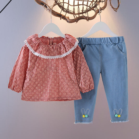 Conjunto de Tres Piezas Casual para Niñas