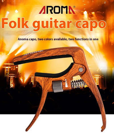 Guitarra Acústica Aroma Capo AC-30 de Madera Maciza - Image 15