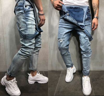 Enterizo Denim Sling con Rotos Desgarrados - Image 6