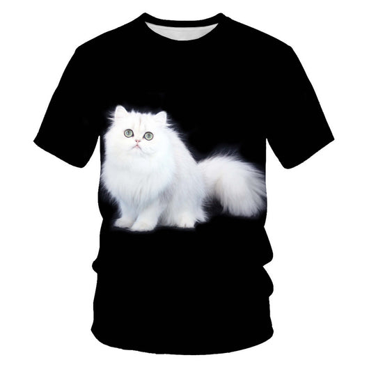 Playera Hombre Estampado Gatos 3D Impresión Digital - Image 17