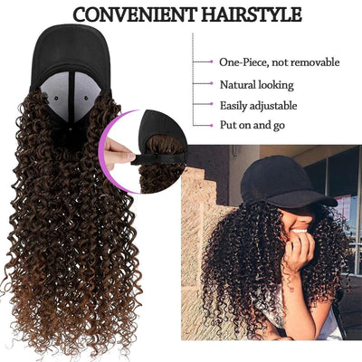 Complemento de Moda Natural con Gorro y Peluca para Mujer - Image 16