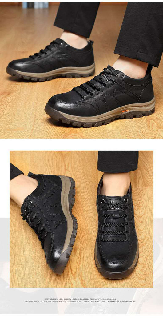 Zapatos Deportivos de Cuero Casual para Hombre - Calidez y Comodidad Invierno - Image 9