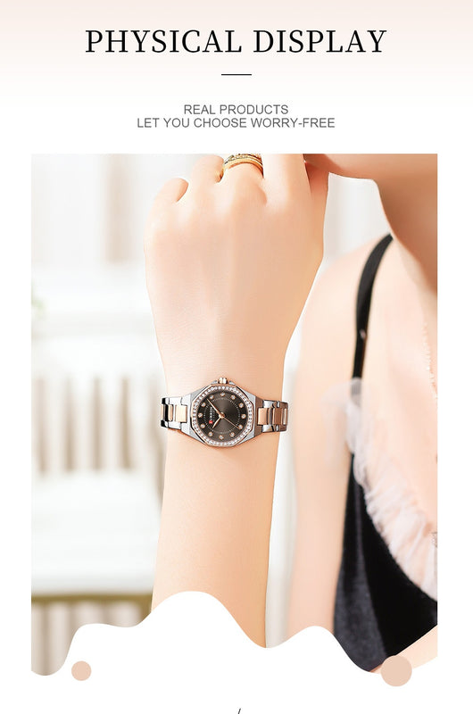 Reloj Elegante Impermeable con Cristales Decorativos - Image 22