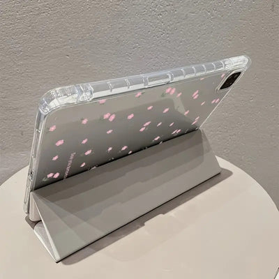 Funda Protectora Tablet Flores Transparentes con Soporte Tri-Fold - Image 6