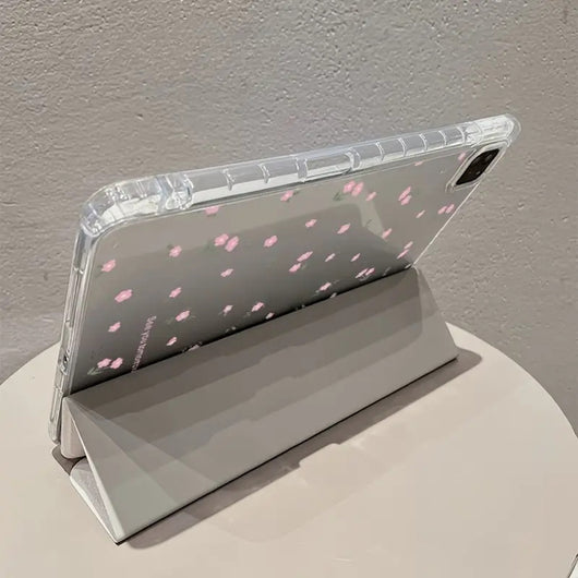 Funda Protectora Tablet Flores Transparentes con Soporte Tri-Fold - Image 6