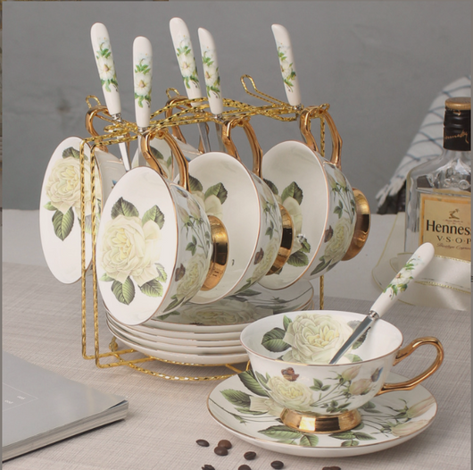 Juego de Tazas de Cerámica Europeas para Café - Image 13