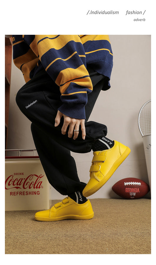 Zapatos Casuales de Cuero Ancho con Velcro para Hombre y Mujer Talla Grande - Image 40