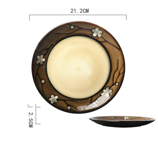 Plato Desayunero Multiusos Cerámica Pintada a Mano Estilo Rústico - Image 56