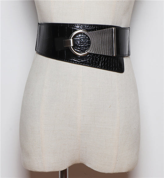 Pantalón con Cintura Elástica Ajustable en Negro - Image 2