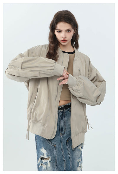 Abrigo Beisbolero Holgado para Mujer - Image 28