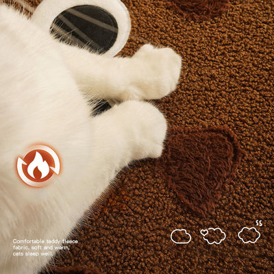 Casa Cama para Gato con Forma de Galleta - Refugio Cálido para Otoño e Invierno - Image 6
