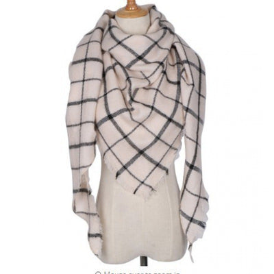 Bufanda Larga con Triángulos para Mujer - Chal Otoño Invierno - Image 55