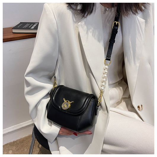 Bolsa Mensajera Pequeña con Textura y Combinación de Colores para Mujer - Image 10