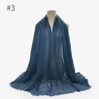 Pashmina de Algodón Suave con Flecos - Pañuelo Versátil para Mujer - Image 6