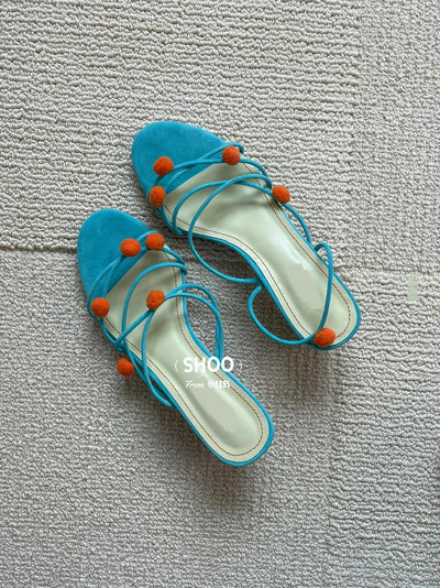 Sandalias de Tacón Alto Elegantes en Cuero Genuino Francés con Tiras Finas - Image 11