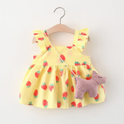 Vestido Infantil Niña Verano Sin Mangas Estampado - Image 28