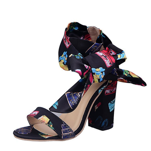 Sandalias con Tiras Estampadas - Image 5