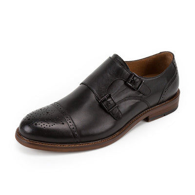Zapatos Casuales de Cuero con Hebilla Estilo Británico para Hombre - Image 10