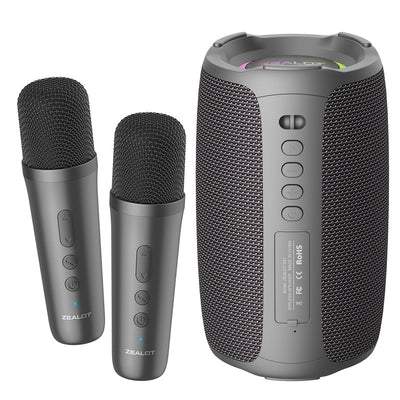 Parlante Bluetooth Portátil con Micrófono Inalámbrico para Karaoke - Image 8