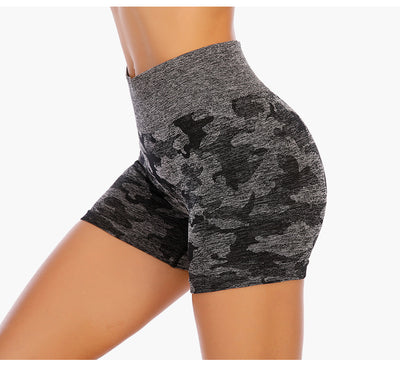 Shorts de Yoga Camuflaje Súper Elásticos sin Costuras - Image 16