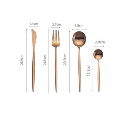 Cucharilla Mezcladora Rose Gold Mate Estilo Occidental - Image 9