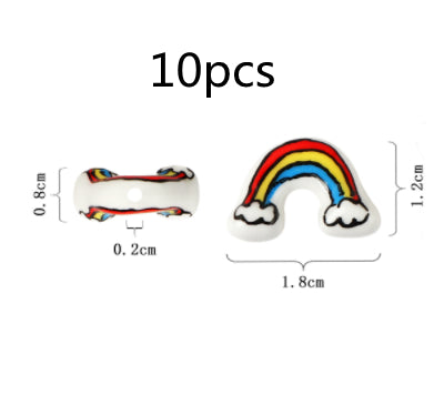 Cuentas de Cerámica Arcoíris para Manualidades DIY - Accesorios Artesanales - Image 13