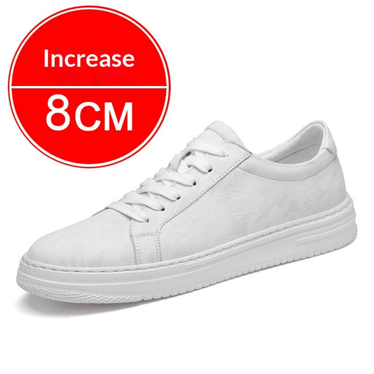 Zapatillas Deportivas Blancas para Hombre con Suela Elevada y Altura Aumentada - Image 3