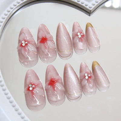 Adhesivos de Uñas 3D con Diseño de Ojo de Gato Removibles - Image 8