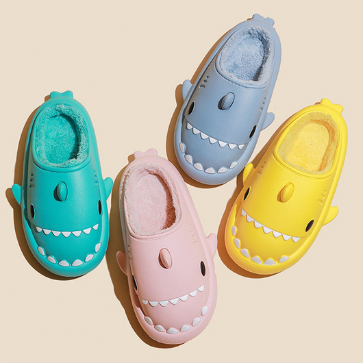 Pantuflas Tiburón Cartoon para Parejas - Zapatillas EVA Impermeables Invierno - Image 8