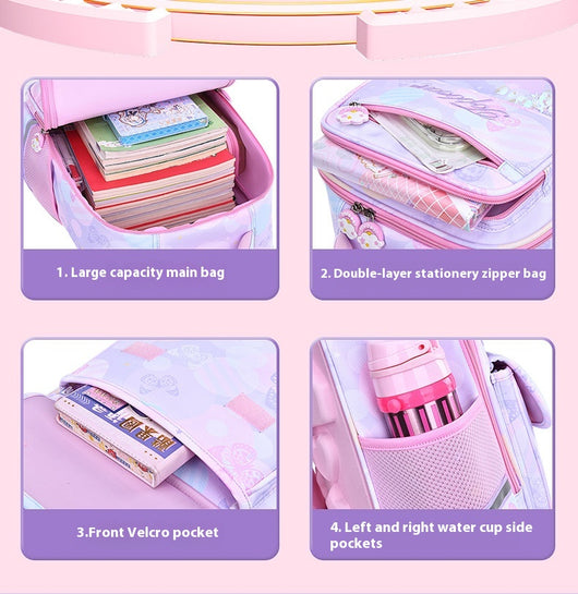 Mochila Escolar Infantil con Protección Dorsal y Gran Capacidad - Image 7