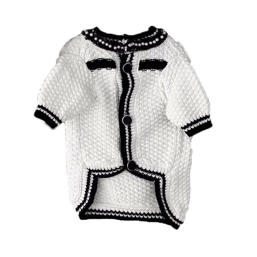 Suéter para Perro Estilo Coreano con Cuello de Perlas - Image 5