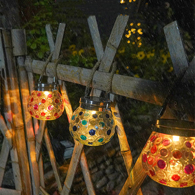 Luz Decorativa Solar Impermeable con Diseño de Onda y Puntos - Image 10