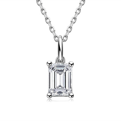 Collar Colgante Moissanite en Forma de Pera - Plata 9 Quilates - Image 5