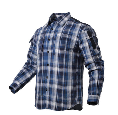 Camisa de Cuadros Suelta Manga Larga - Estilo Europeo Moderno - Image 9
