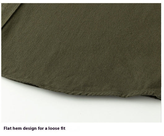 Camisa Oxford Estilo Hong Kong con Bolsillos Dobles - Corte Holgado Casual para Hombre - Image 21