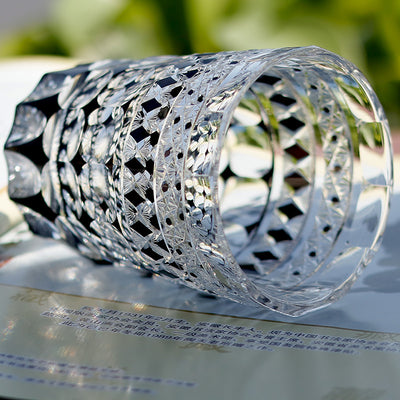 Vaso de Cristal Tallado a Mano Estilo Japonés para Whiskey y Jugos - Image 32