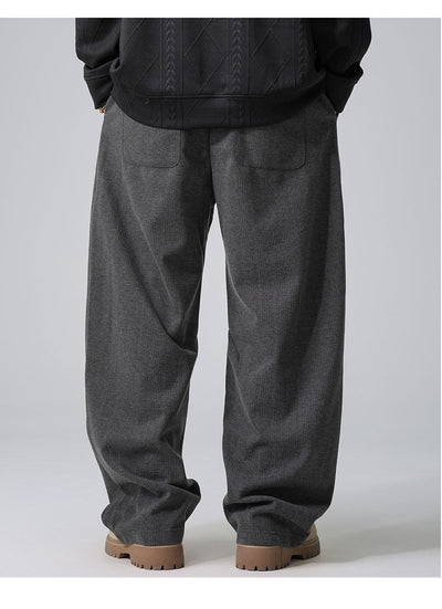 Pantalones Casuales Holgados con Cordón Ajustable y Forro Polar - Image 6