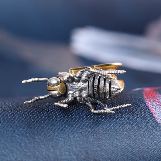 Dije Abeja de Plata Tailandesa Unisex Personality - Image 4