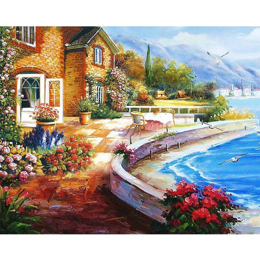Cuadro Diamante XXL 5D - Casa junto al Agua