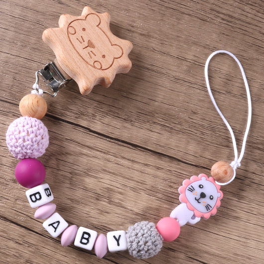 Cadena Chupete de Madera de Haya con Clip León - Seguridad sin Caídas - Image 10