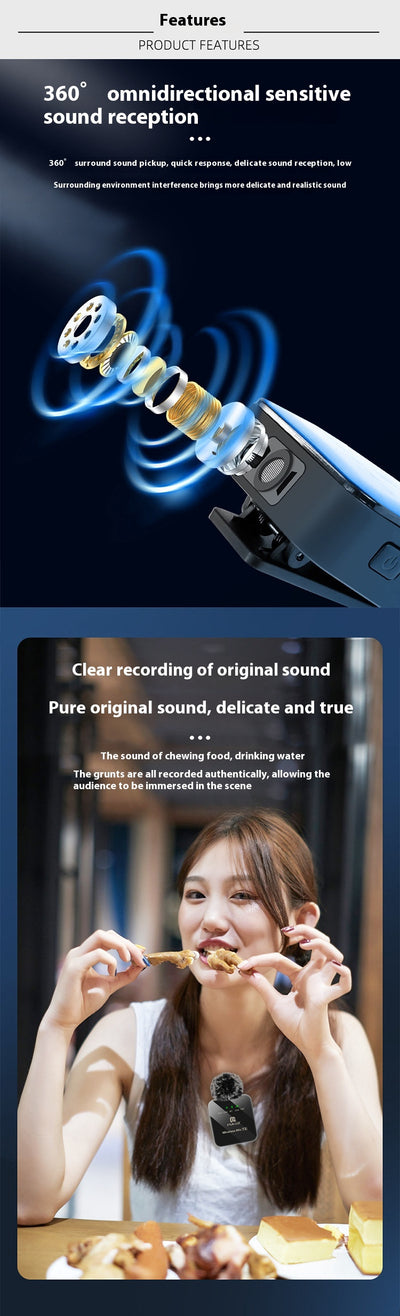 Micrófono Inalámbrico con Clip para Cuello - Manos Libres Profesional - Image 12