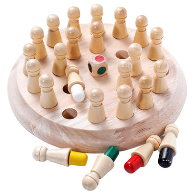 Ajedrez de Memoria en Madera - Juguete Educativo para Niños - Image 3