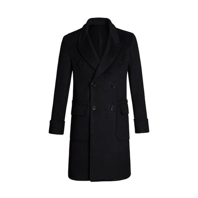 Abrigo Británico de Largo Medio para Hombre - Estilo Europeo - Image 14
