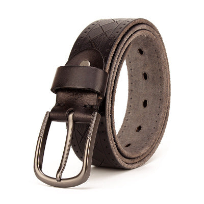 Cinturón de Cuero para Hombre con Hebilla de Pasador - Image 29