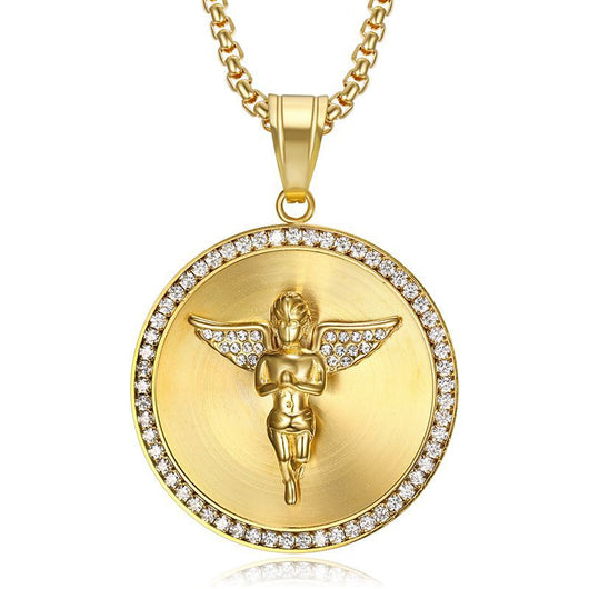Collar con Colgante de Ángel de Circonita Micro-engastada - Image 11
