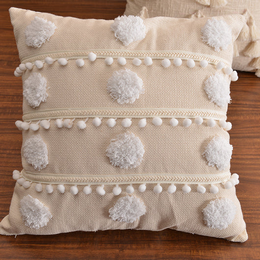 Cojín Decorativo Marroquí de Algodón con Borlas - Image 8